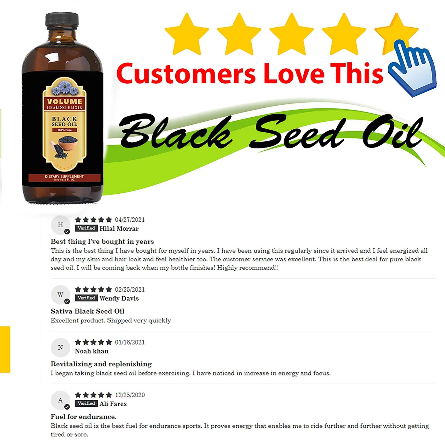 100% Pure Black Seed Oil (8oz)