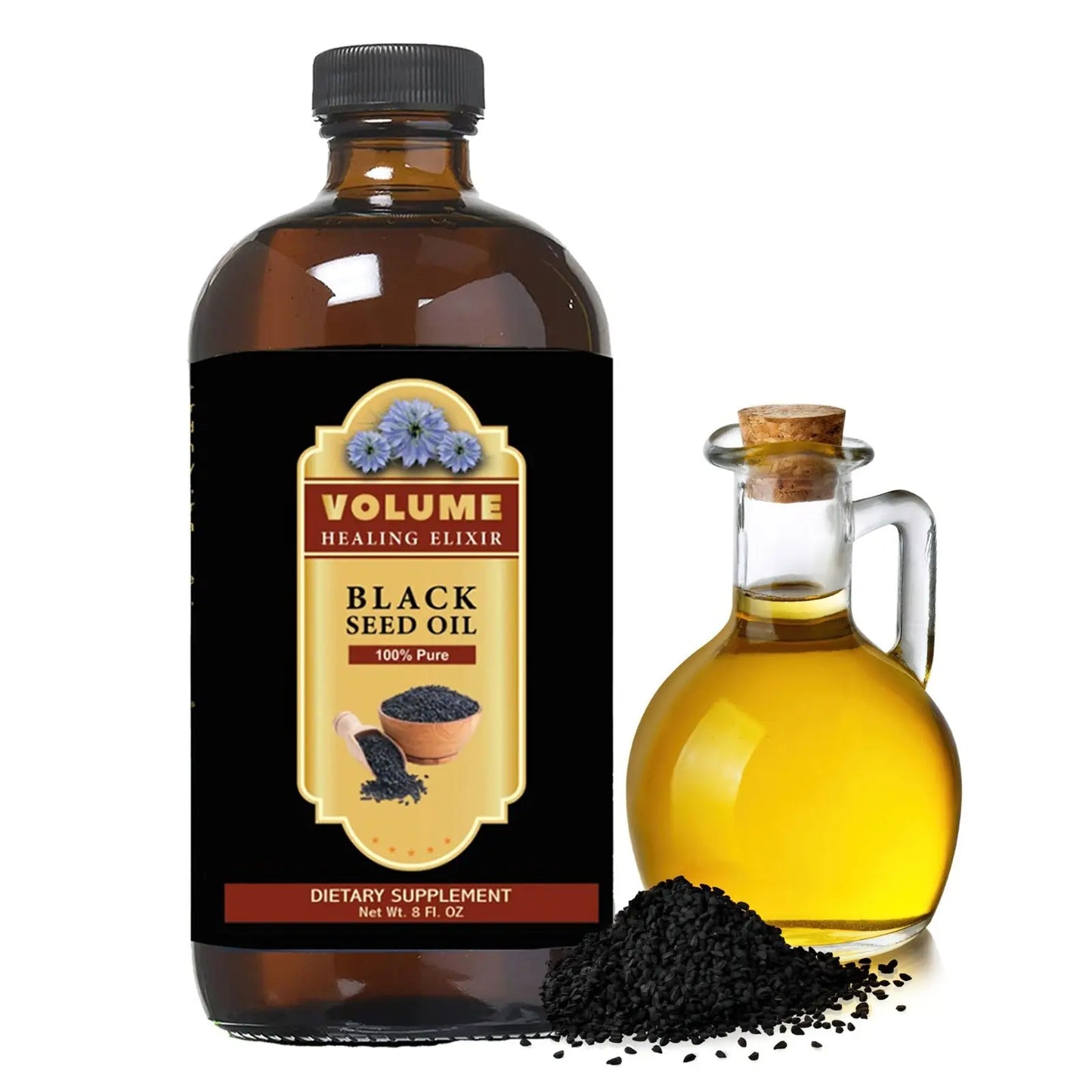 100% Pure Black Seed Oil (8oz) Volume USA