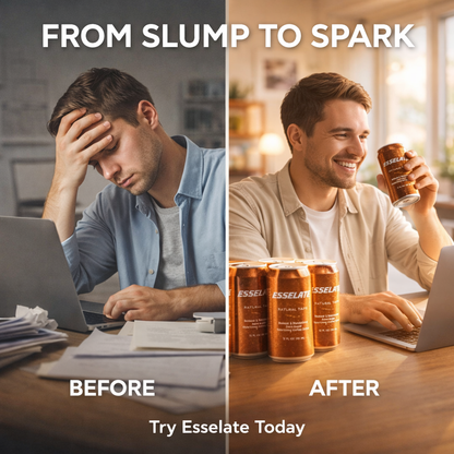 ESSELATE coffee soda nutrition — 80mg caffeine, zero sugar, smooth and low-bitterness
