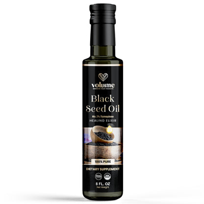 High TQ 100% Pure Black Seed Oil (8oz, Glass Bottle)