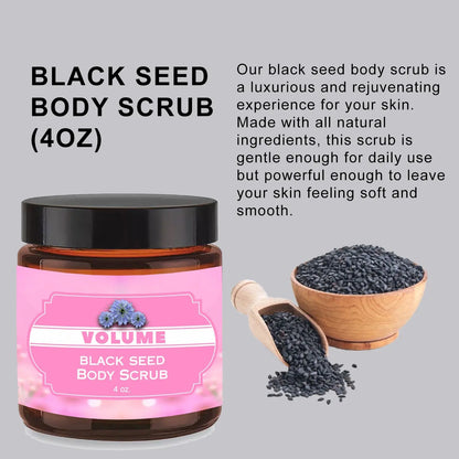Black Seed Body Scrub (4oz) Volume