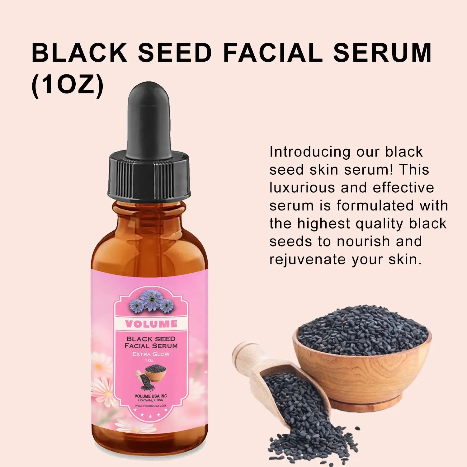 Black Seed Facial Serum (1oz) Volume