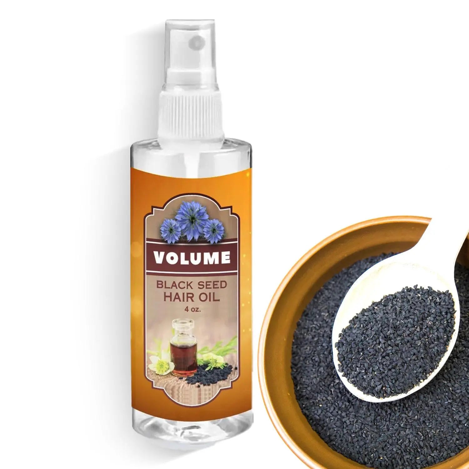 Black Seed Scalp & Hair Strengthening Hair Oil (4oz) Volume