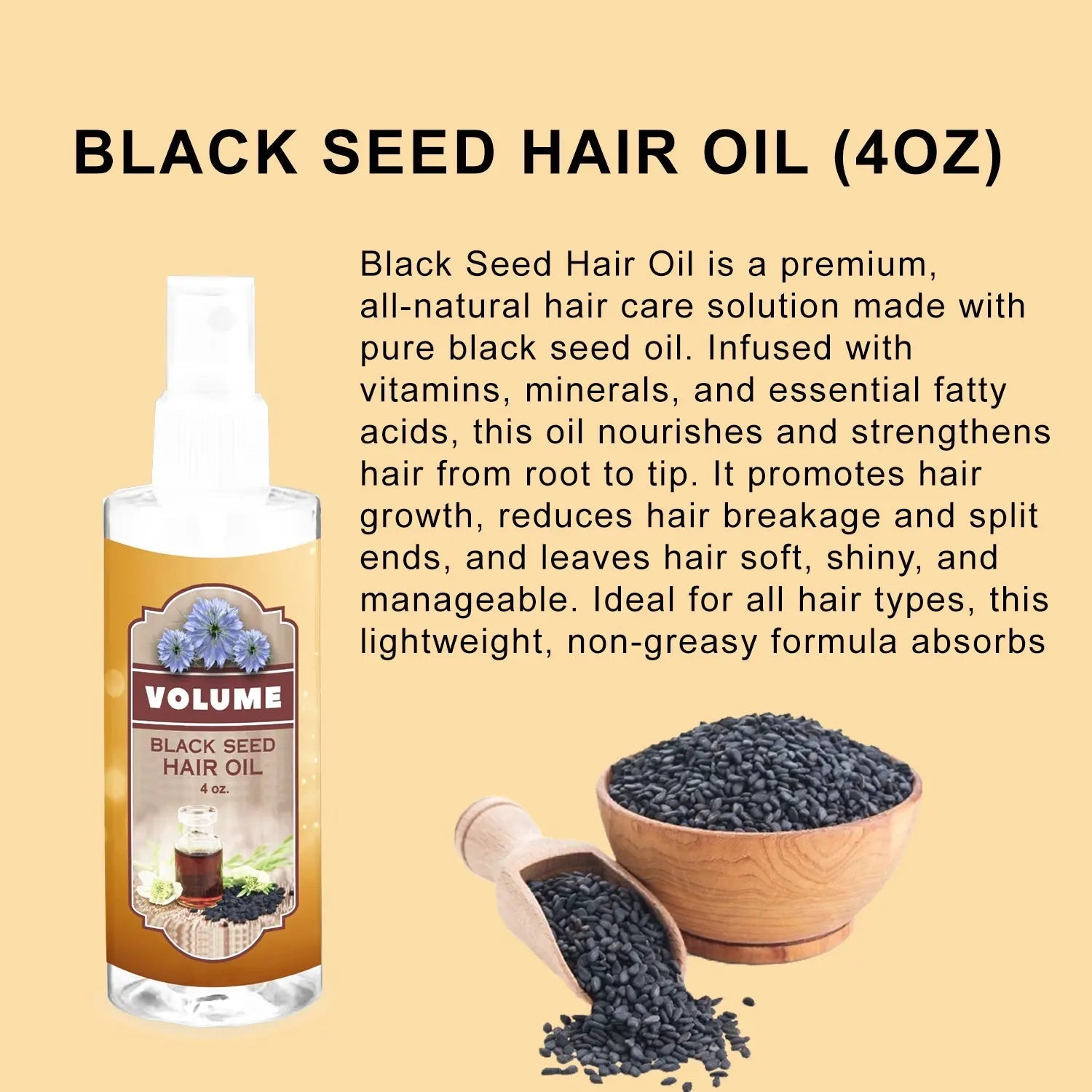 Volume Black Seed Hair Oil