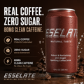ESSELATE™ Sparkling Coffee Soda — Real Coffee, Smooth, Zero Sugar, 80mg Clean Caffeine