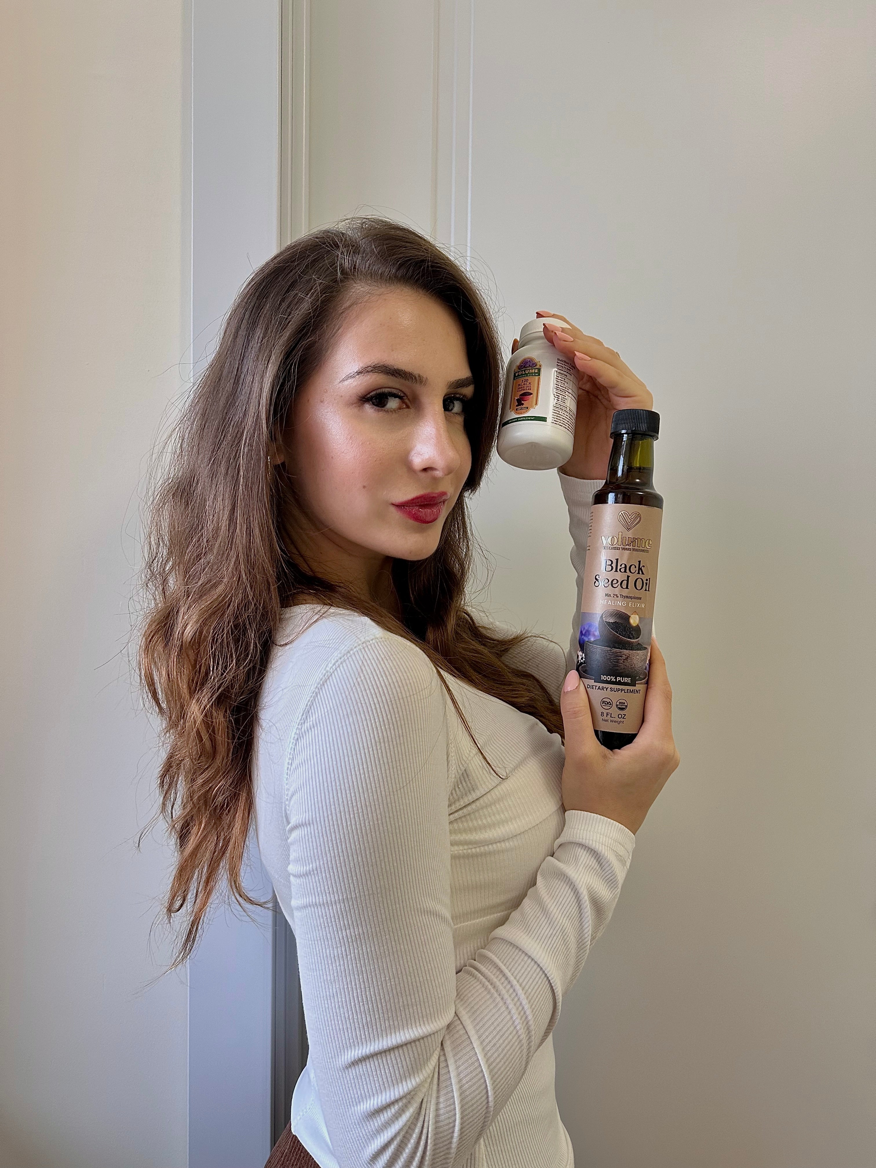 High TQ 100% Pure Black Seed Oil (8oz, Glass Bottle)