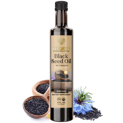 Volume Black Seed Oil, 100% pure cold-pressed, 8 fl oz