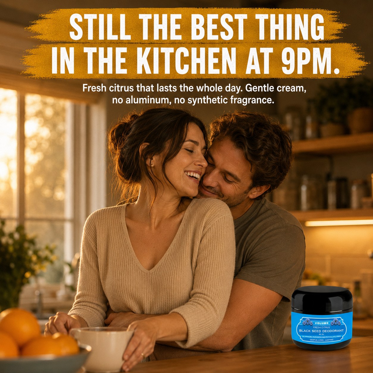 Black Seed Deodorant still fresh at 9pm