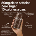 ESSELATE™ Sparkling Coffee Drink — Real Coffee, Smooth, Zero Sugar, 80mg Clean Caffeine