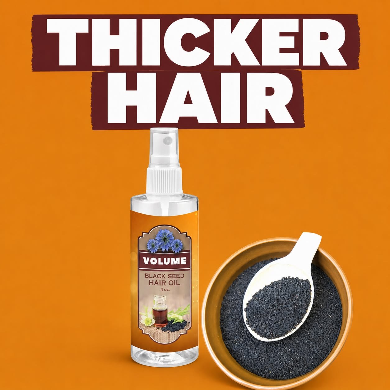Black Seed Hair Oil with black seeds