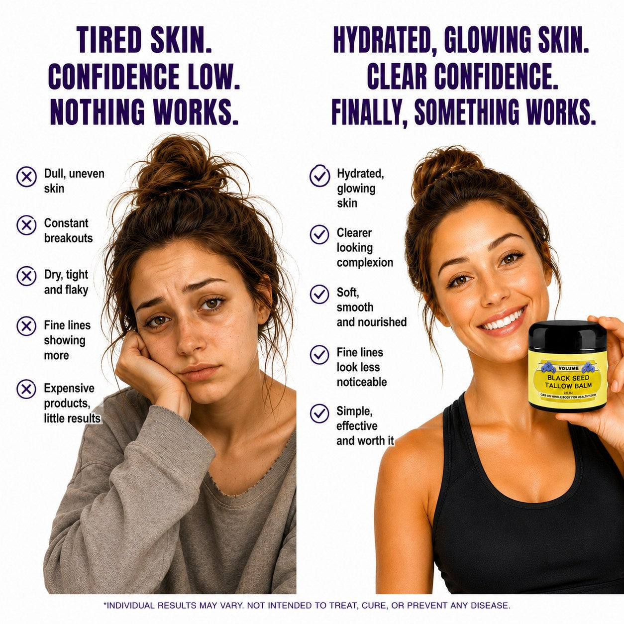 Black Seed Tallow Balm for hydrated, glowing skin