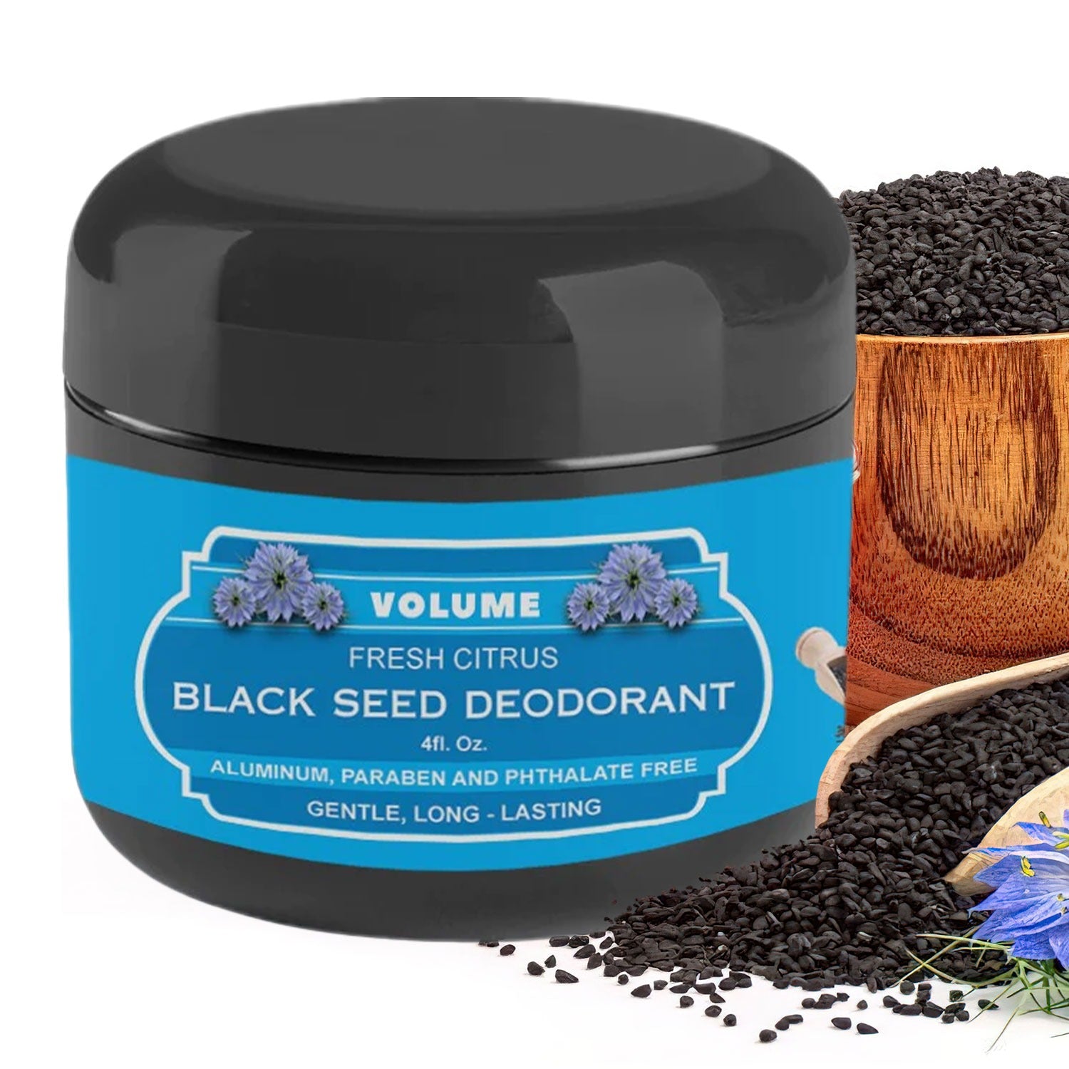 Black Seed Deodorant (4 oz) - Volume