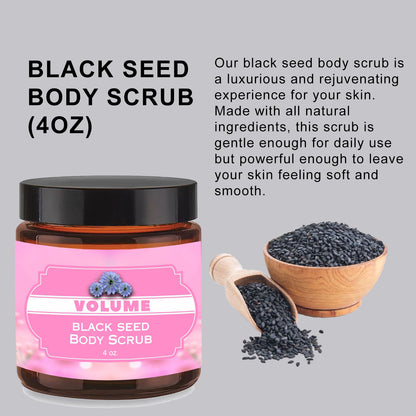 Black Seed Body Scrub (4oz) - Volume