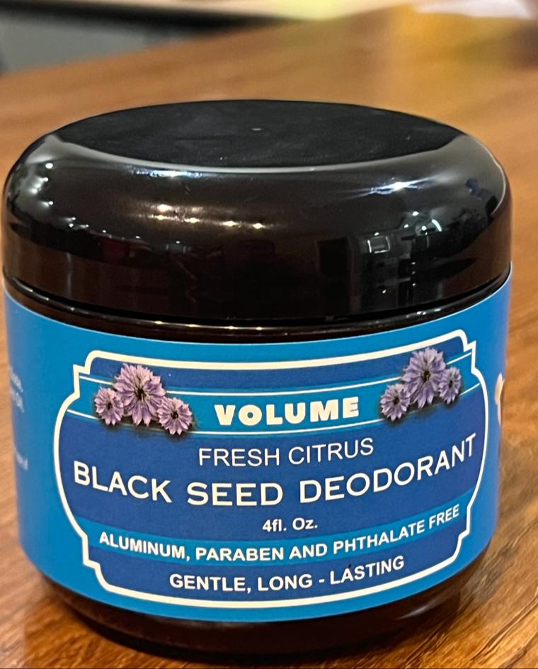 Black Seed Natural Deodorant (4 oz) - Volume