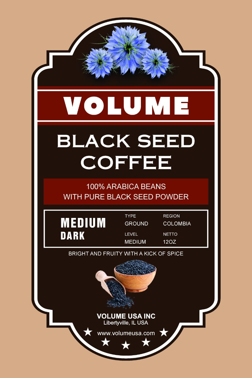 Black Seed Medium Dark Roast (12oz Ground Coffee) - Volume