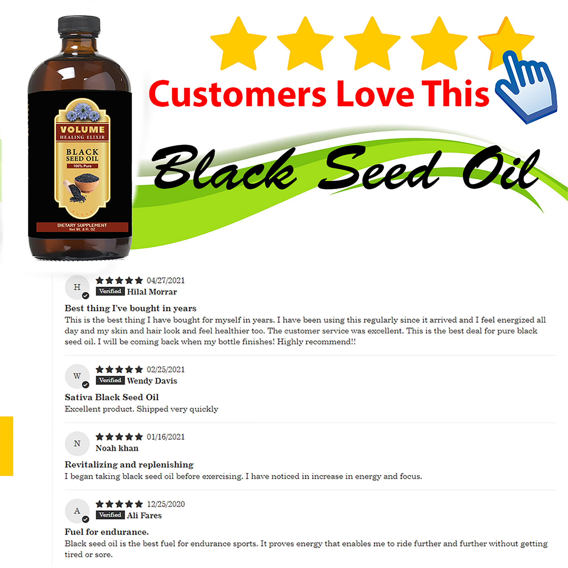 100% Pure, All-Natural Nigella Sativa/Black Seed/Black Cumin Oil (8oz HDPE Bottle) - Volume